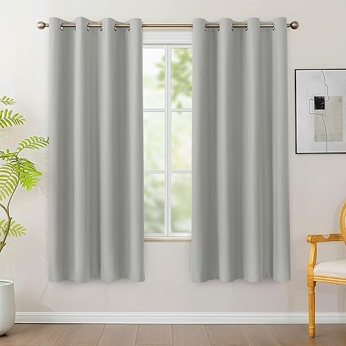 Miniatura 10 de BONZER Cortinas 100% opacas, 4 paneles, cortinas de ventana con bloqueo de luz con aislamiento térmico, cortina de oscurecimiento total de Azul