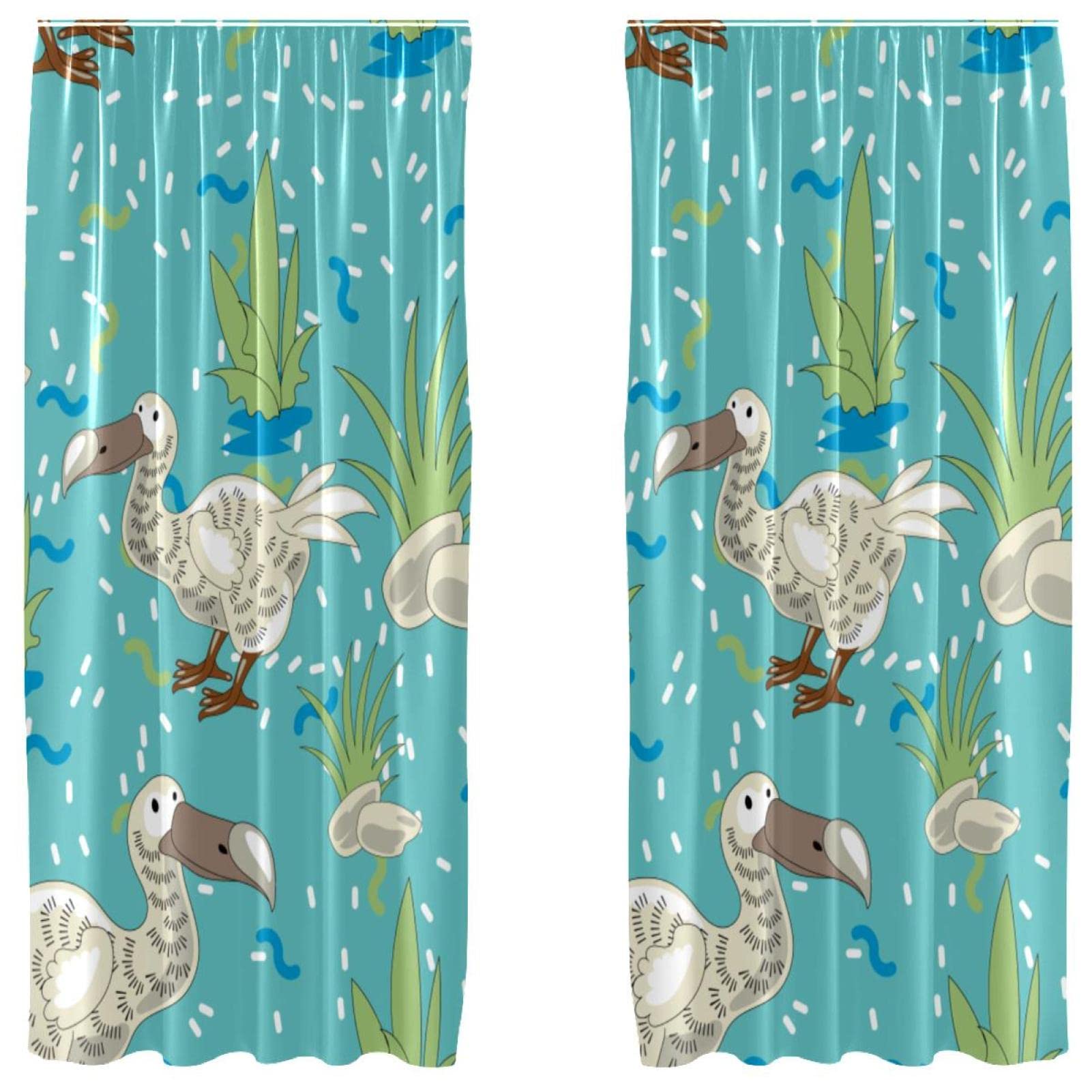Rideaux occultants motif oiseau pour une chambre parentale sereine