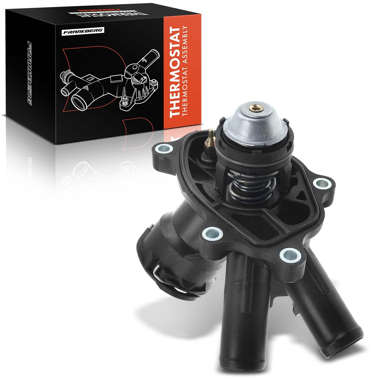 Frankberg Termostato del liquido di raffreddamento 2712000315 | Compatibile con: SLK R172, Classe E W212, Classe C Coupé C204, Classe E Modello T S212, Classe E Cabriolet A207