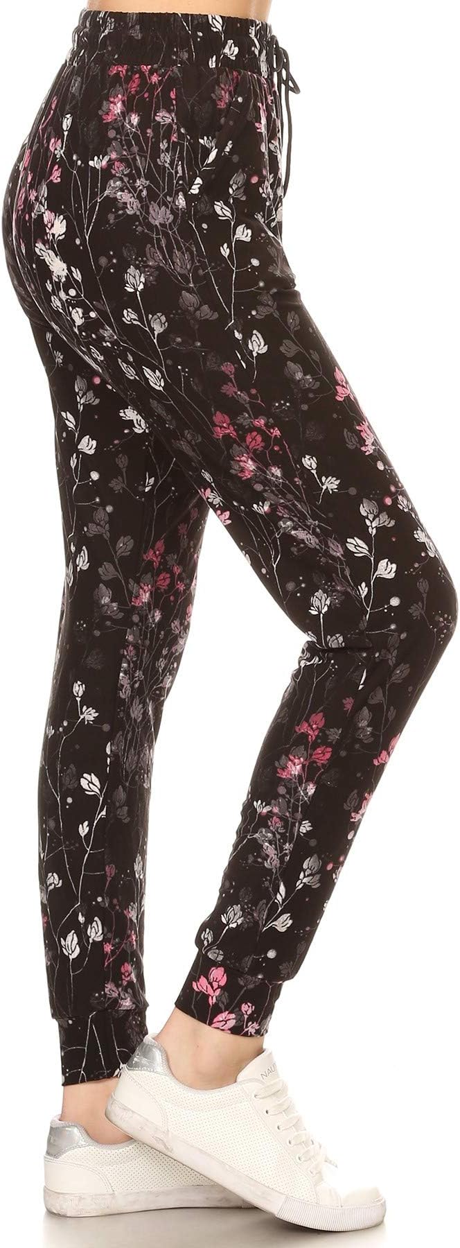 Leggings DepotPremium Women's Joggers Popular Printed High Waist Track Yoga Full Pants (S-XL) BAT4