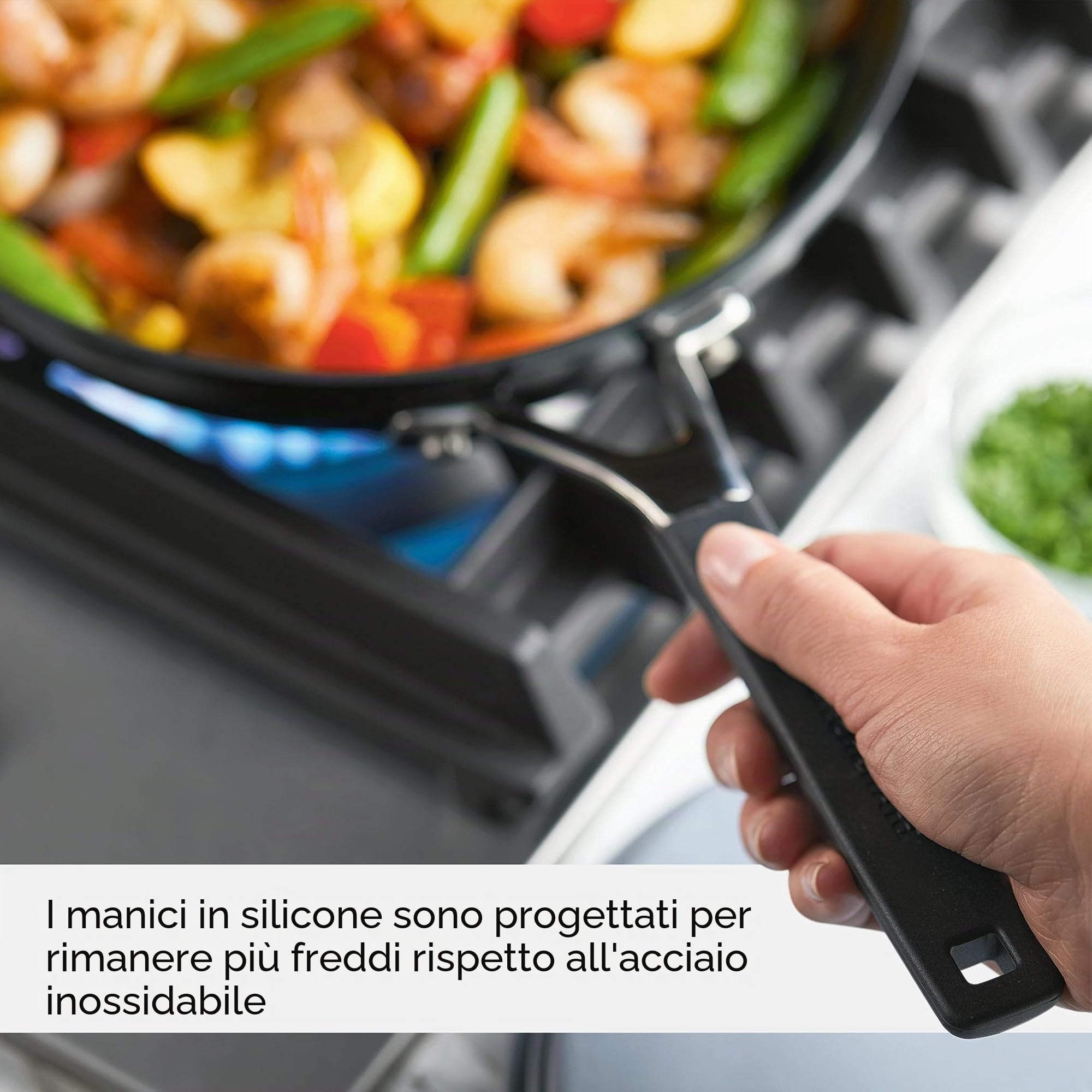 KitchenAid Set di padelle/padelle antiaderenti in acciaio inox, 24,9 cm e 30,5 cm, acciaio inossidabile spazzolato