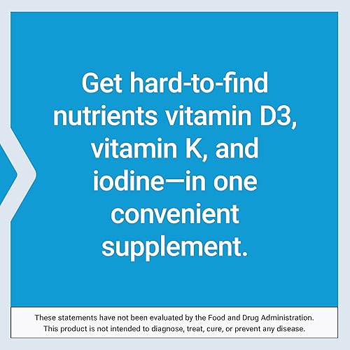 Miniatura 8 de Life Extension Vitaminas D y K con yodo de mar 60 cápsulas paquete de 2