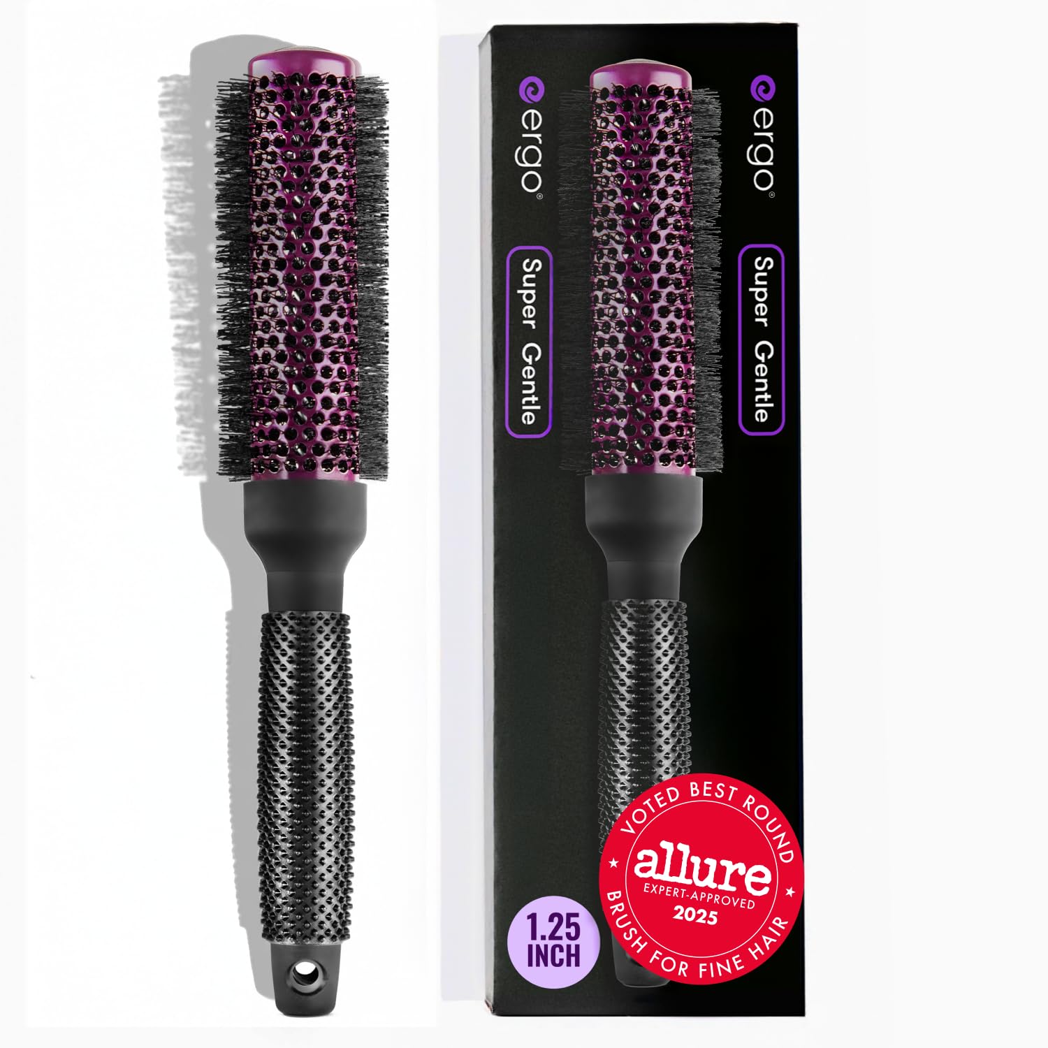 Ergo Professionelle super sanfte Rundbürste (33 mm - 4,4 cm)