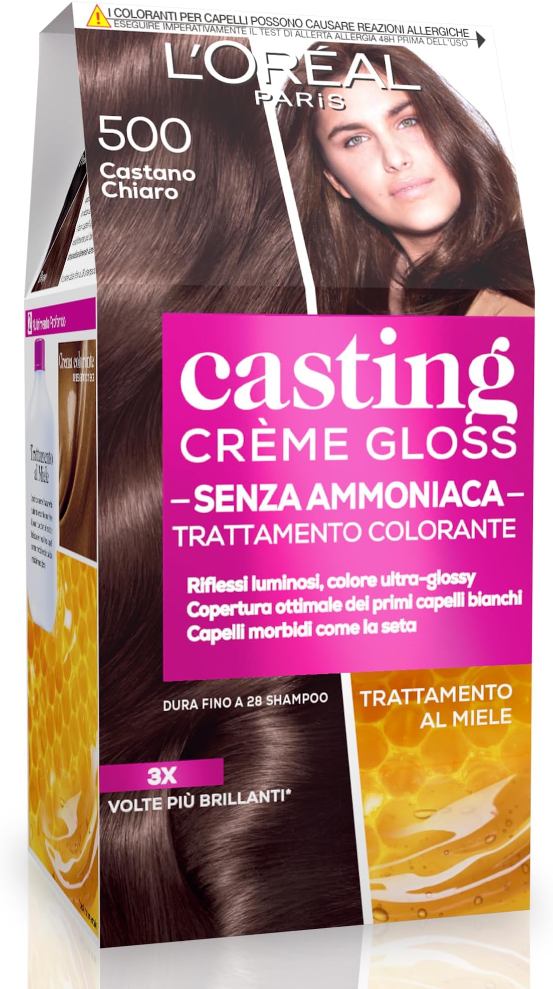 L'OREAL Casting 500 Light Brown Cream No Ammonia - Estrosa Hair Dye