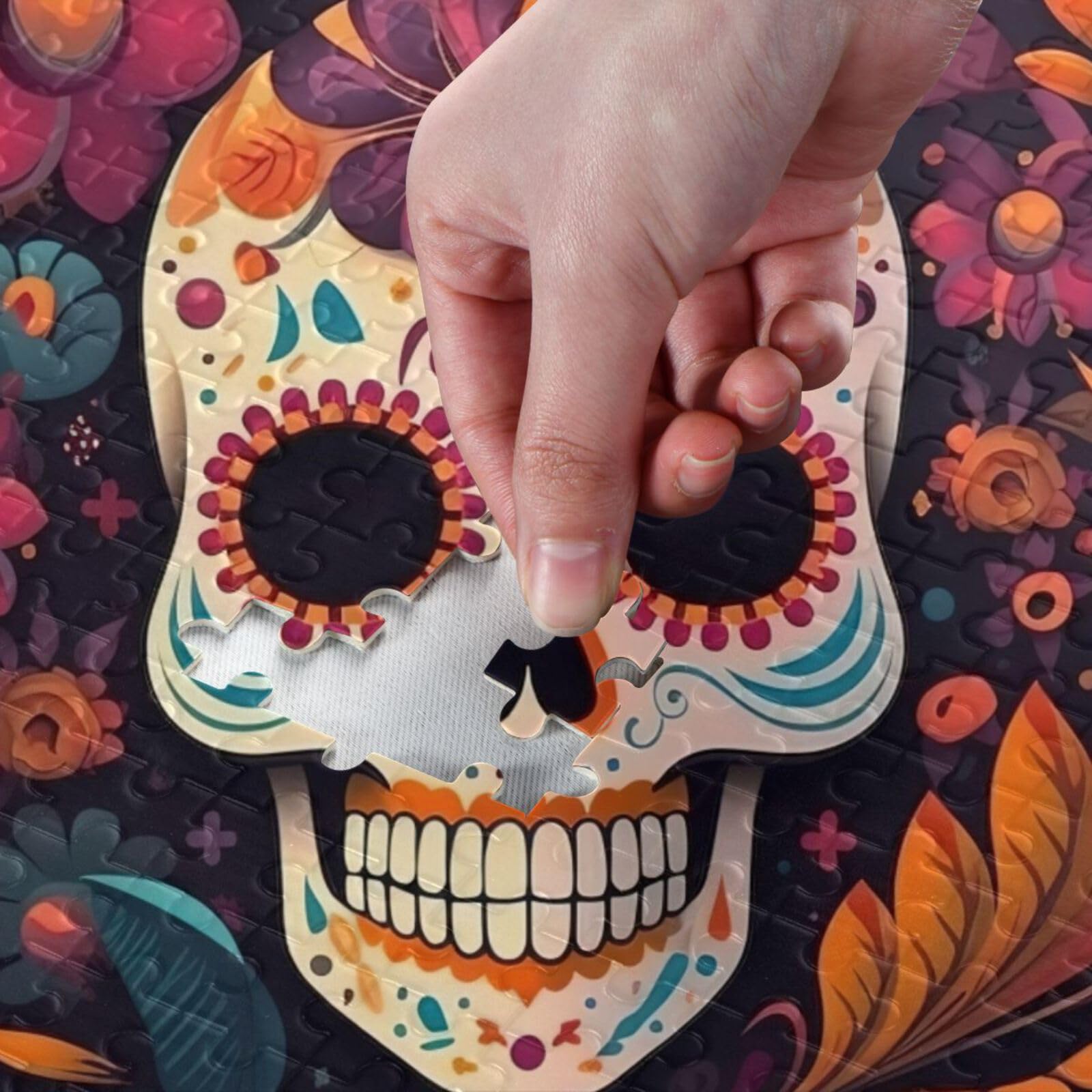Amazon.com: ZENWAWA Mexican Sugar Skull Jigsaw Puzzle, Paper Wood Amazon.com: ZENWAWA Mexican Sugar Skull Jigsaw Puzzle, Paper Wood
