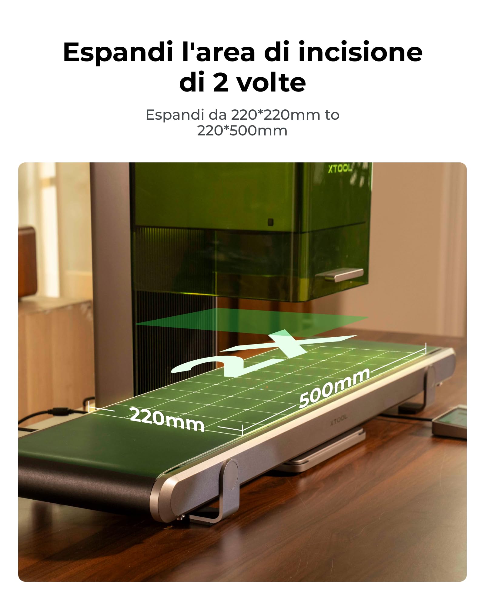 xTool Auto Streamline - Nastro trasportatore per F2 Ultra