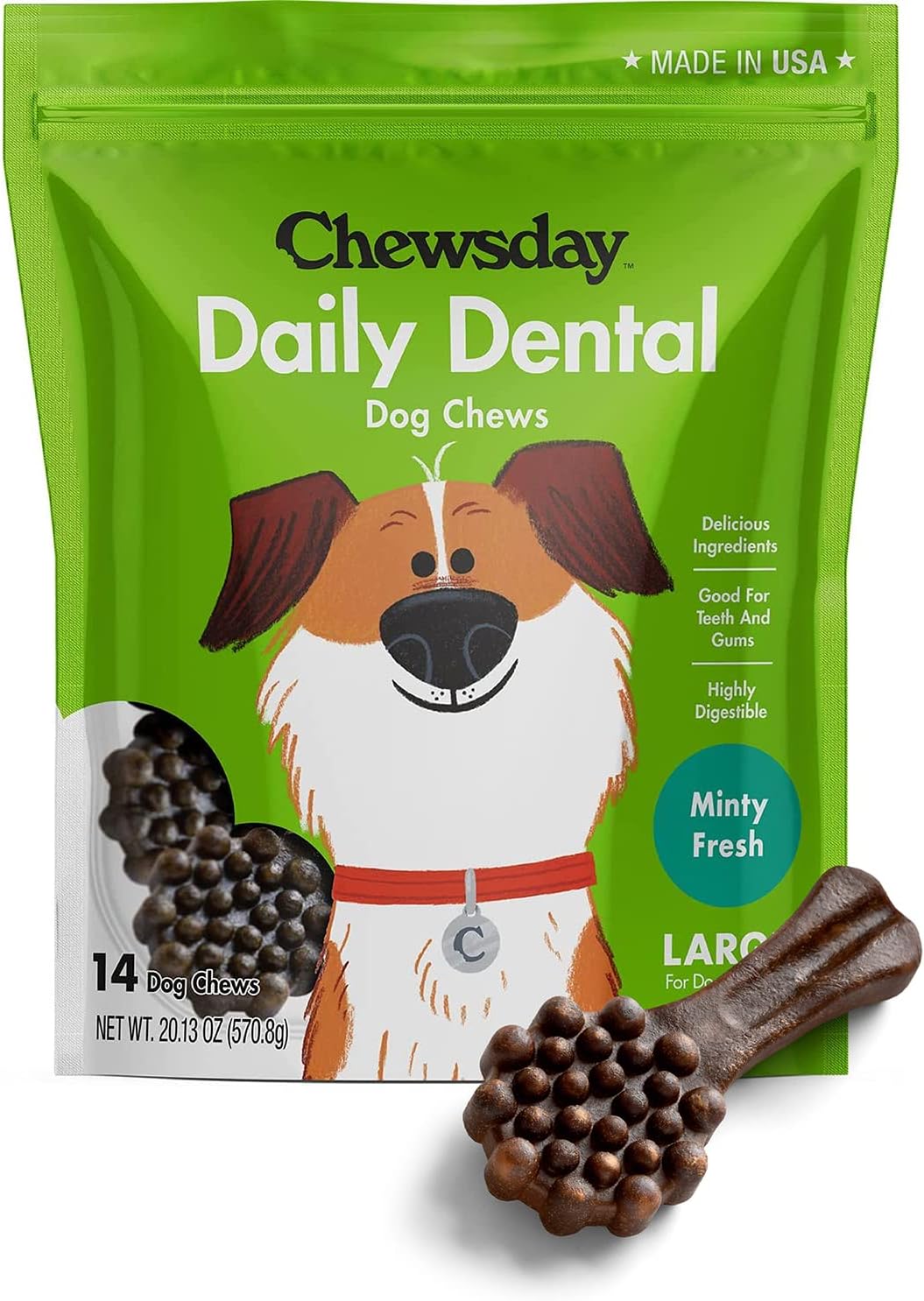 Kirkland Signature Dental Chews Dog Treats, 216 Count