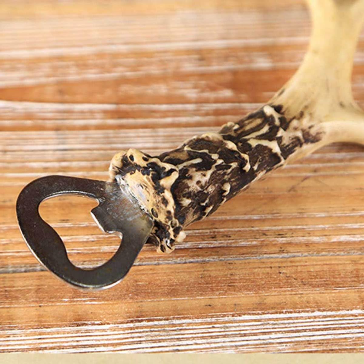 YARNOW Antlerförmiger Flaschenöffner aus Kunstharz Starker und Arbeitsersparender Bierflaschenöffner für Zuhause und Riegel