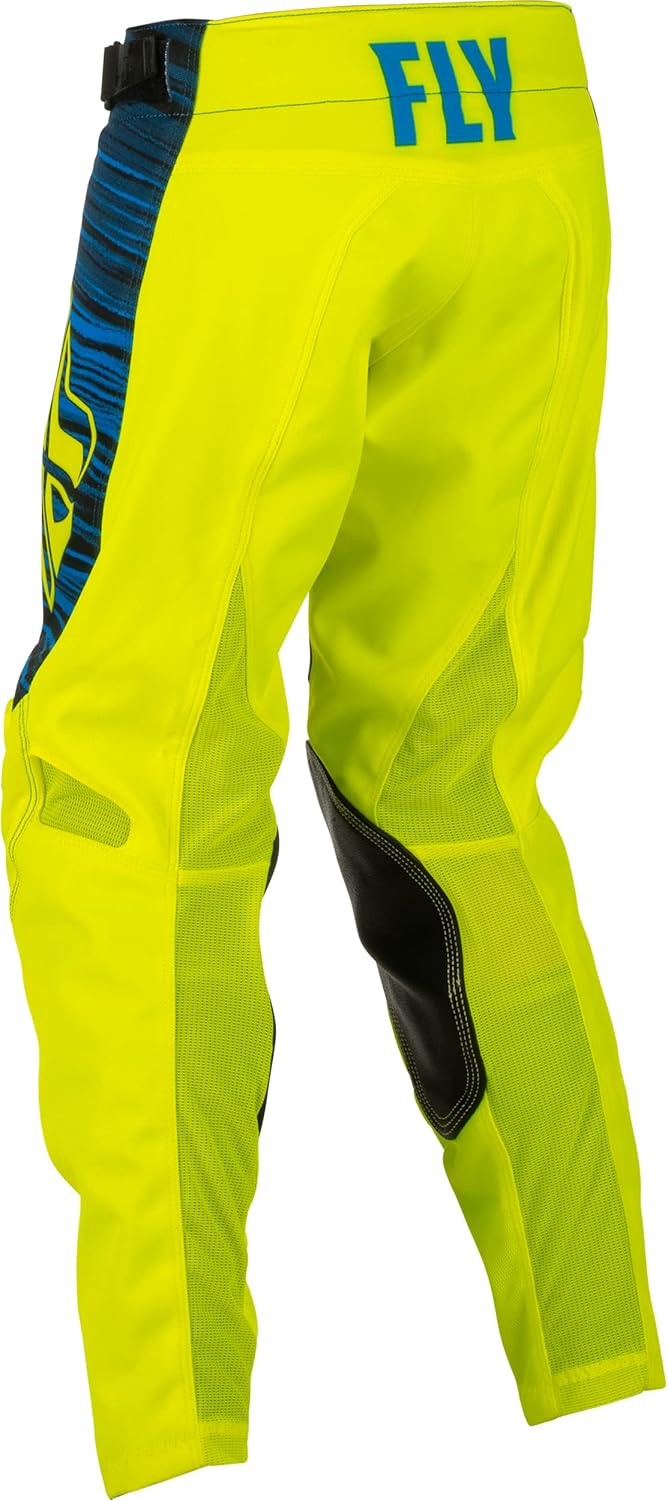 Fly Racing 2022 Youth Kinetic Wave Pants (Hi-Vis/Blue, 18) - Image 2