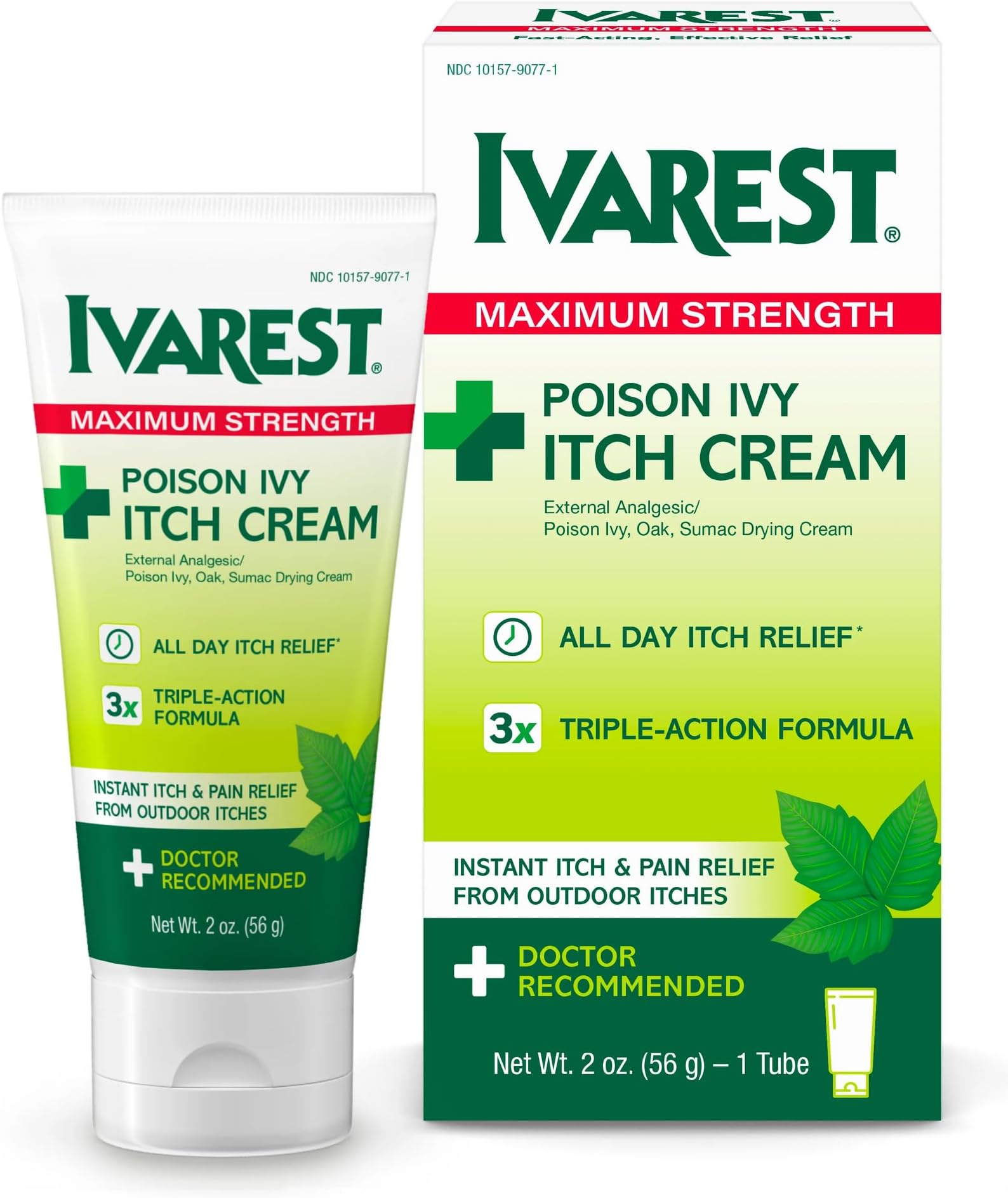 Poison Ivy Itch Cream, 2 Ounces, Poison Ivy Cream, Max Strength Poison Ivy Relief, Poison Ivy Treatment, Poison Oak, Insect Bite Relief, Fast-Acting Itch Relief, Anti-Itch, Medicated, 1 Pack