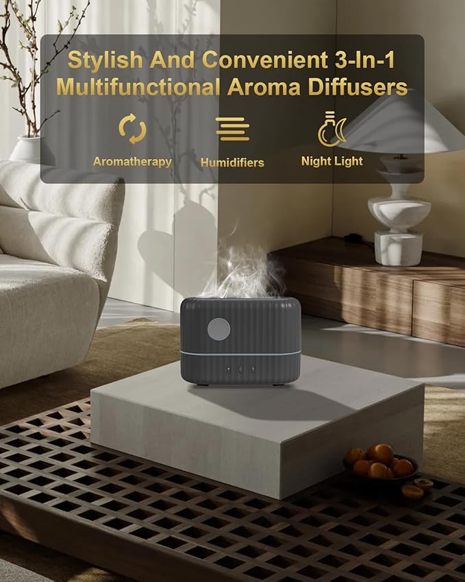 Difusor de Aromas Eléctrico Haoday con Luz de Llama 200ml miniatura 5