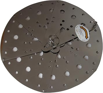 Shimomura Industry Tamahashi FO-1 Free Size Drop Lid, 5.5-9.1 inches 140-230 mm, Stainless Steel, Japan