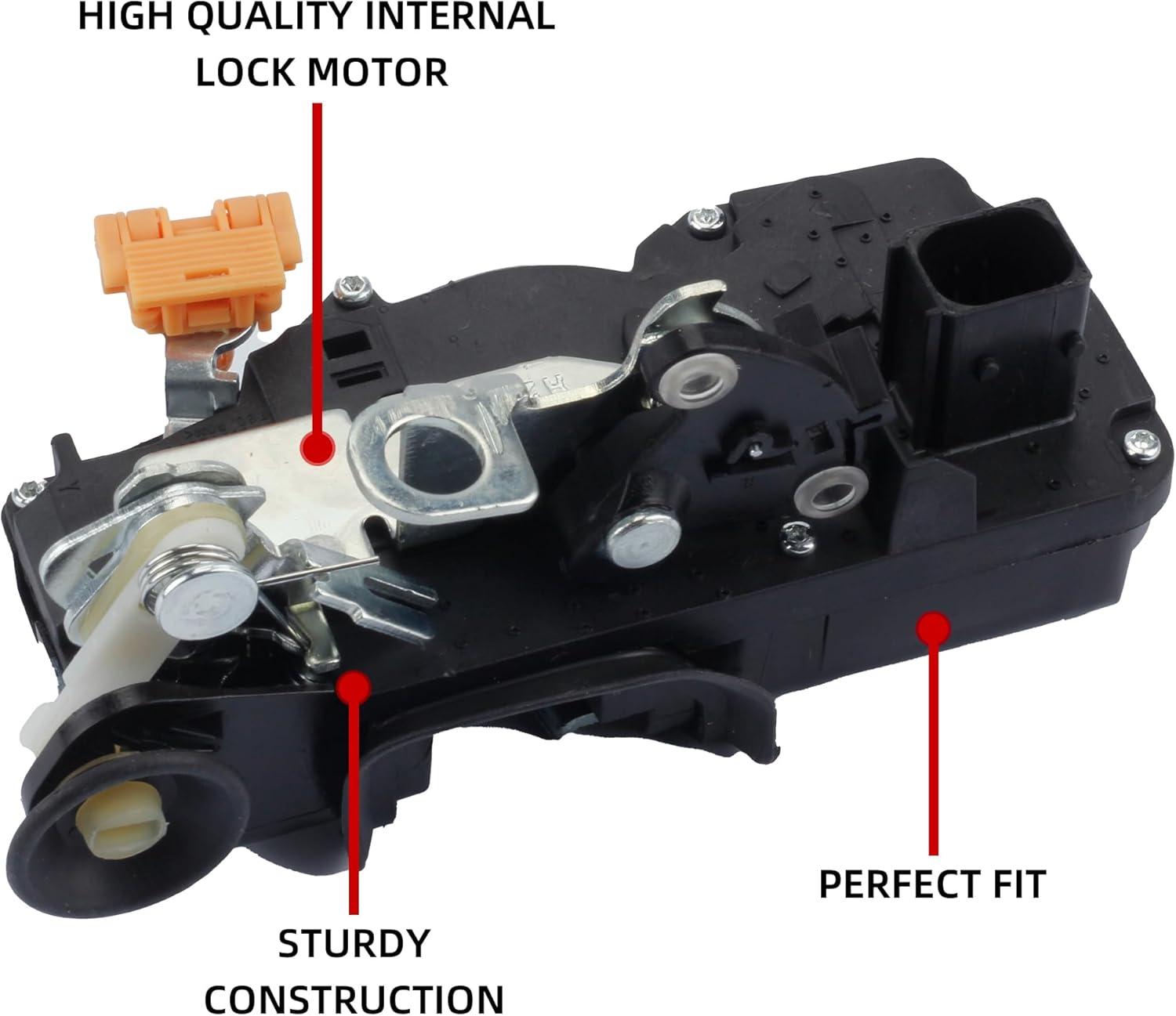 Dasbecan 1 Pair Door Lock Actuator Motor Compatible with GMC Yukon Sierra Chevy Silverado Suburban 1500 Tahoe Cadillac Escalade 2007-2009 931-303 931-304 Front Driver & Passenger Side Door Latch Kit