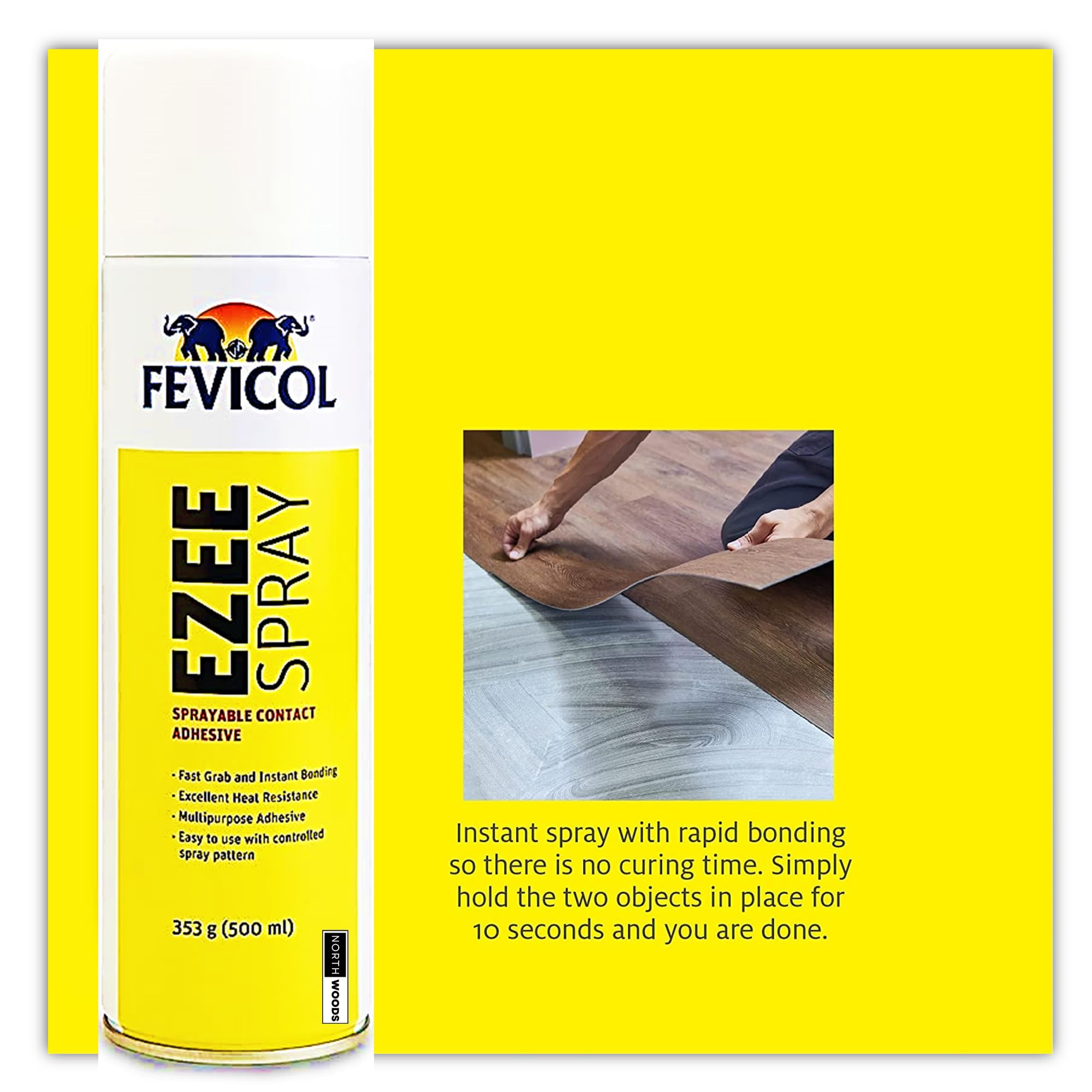 Pidilite Fevicol Ezee Sprayable Glue for Soundproofing & Acoustic Panels (500ml)-Northwoods (B0CJMTVXXR) Amazon Price History, Amazon Price Tracker