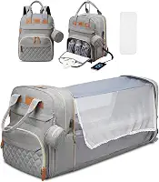 Mochila Bolsa Maternidade Impermeável Grande Para Meninos E Meninas- Mochila Maternidade com Trocador Portátil, Grande Capacidade e Múltiplos Compartimentos