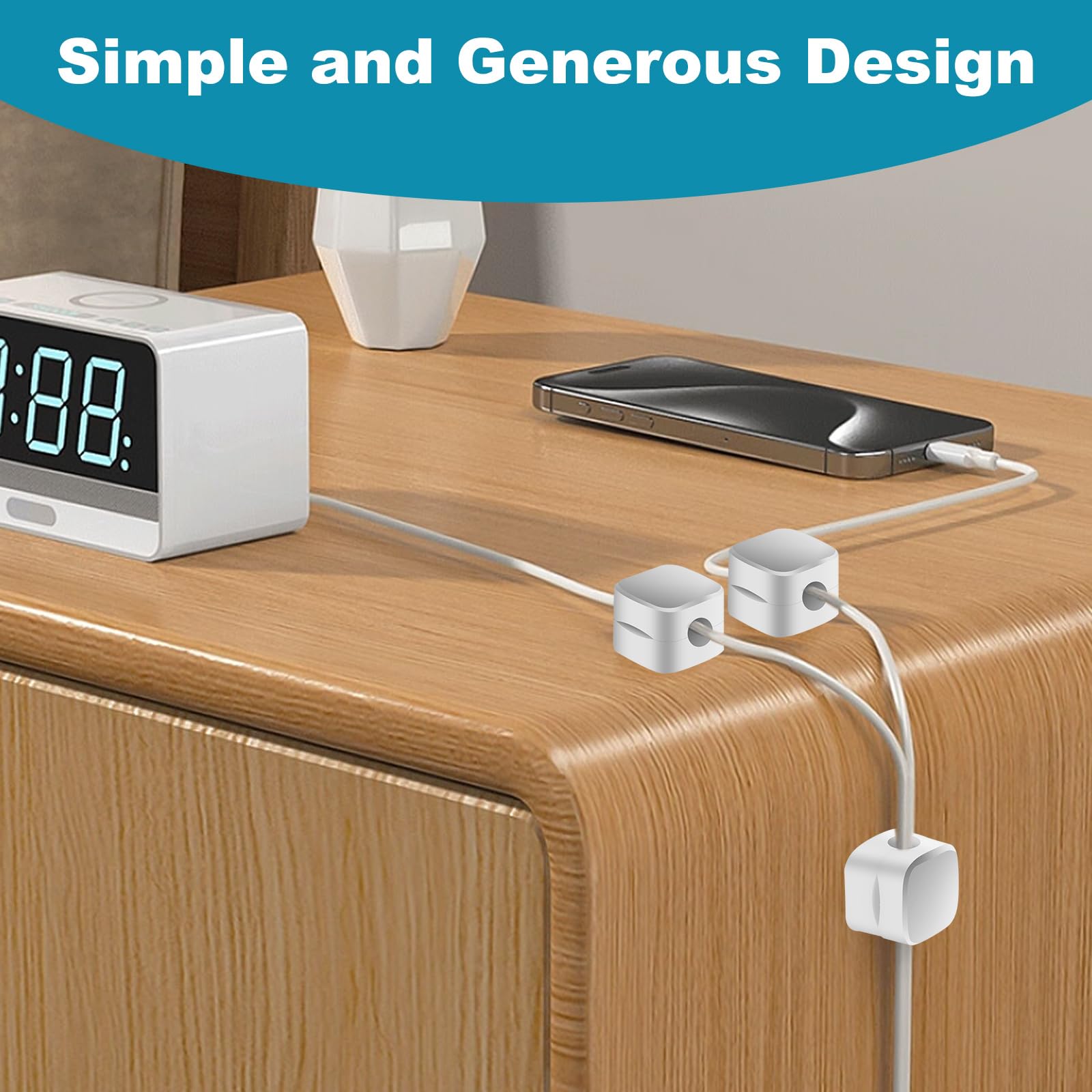 Clip Autoadesive Per Cavi Progettate Per L'organizzazione Dei Cavi Con - Foto 5