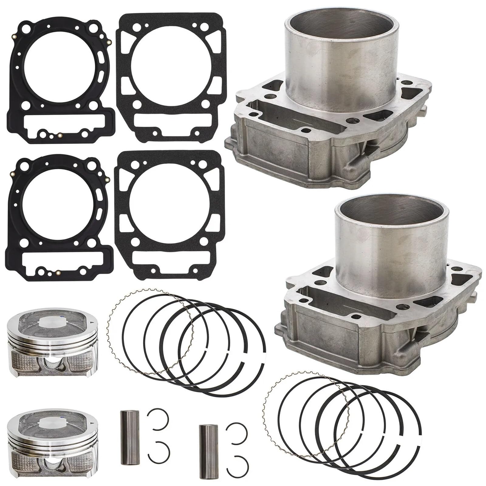 Ensemble de pistons de cylindre avant et arrière, Compatible pour Bombardier BRP Can-Am Outlander Max 800 06-15, pièces de rechange professionnelles