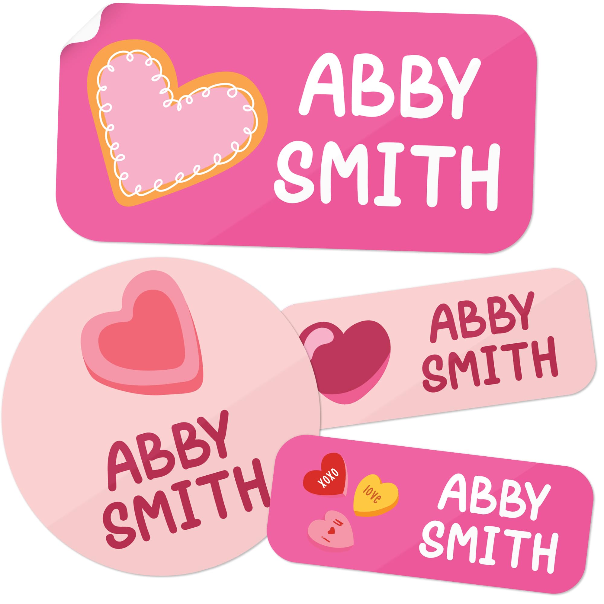 Personalized Daycare Name Labels for Kids, (130 Pack) Waterproof Custom Name Stickers for Clothing Tags, Lunch Boxes and School Supplies, Made in USA