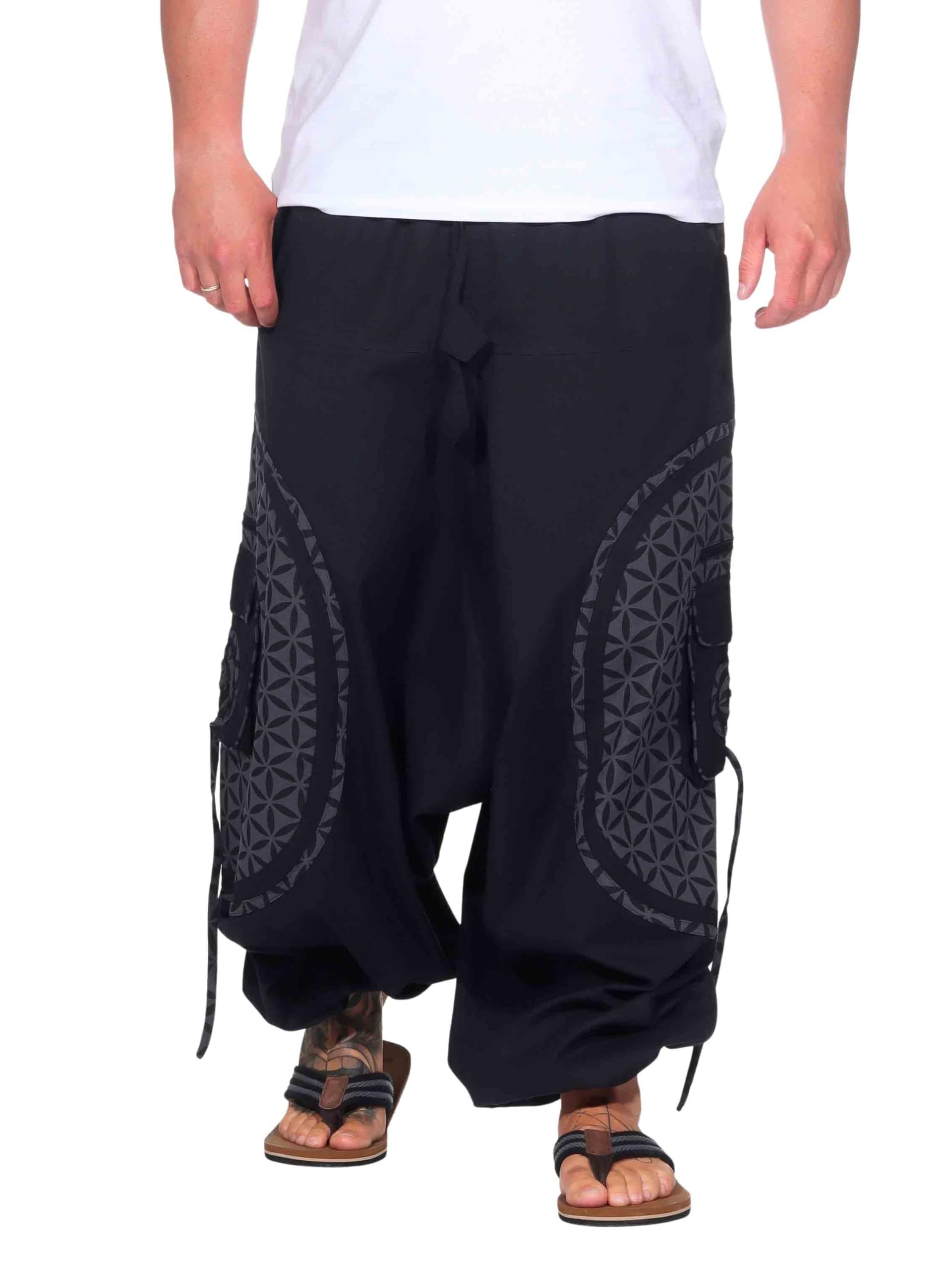 Kunst und Magie Trendige Haremshose Bunte Muster Goa Hippie Hose
