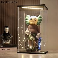 Vista 2 de Vitrina de acrílico para coleccionables, cajas de acrílico transparente para figuras de exhibición, memoribilia, casco de construcción iluminado