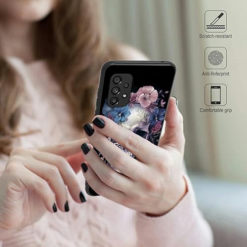 Miniatura 588 de Funda protectora para Samsung Galaxy A13 5G/A04S para Samsung Galaxy A13 5G/A04S, funda de silicona TPU suave con calavera de rosa, diseño elegante