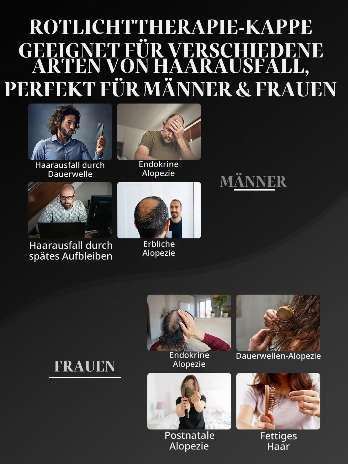iKeener Laser Haarwuchskappe,Rotlicht Therapiehelm für Nachwachsen Der Haare & Stimuliert Wachstum Haarfollikel,FDA Zugelassene Haarausfallbehandlung für Männer&Frauen,Wiederherstellung Haardicke