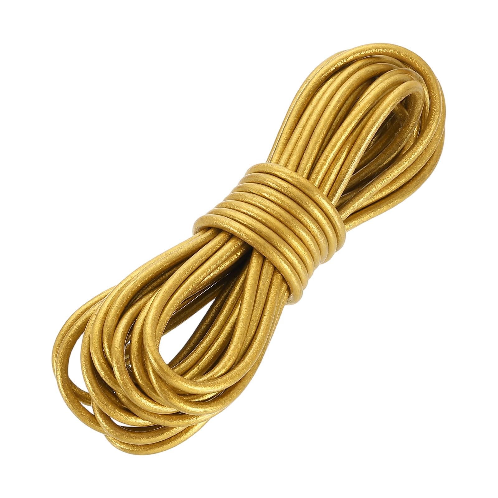 Cordón de cuero de 3 mm resistente para tejer bolsos y correas de joyería