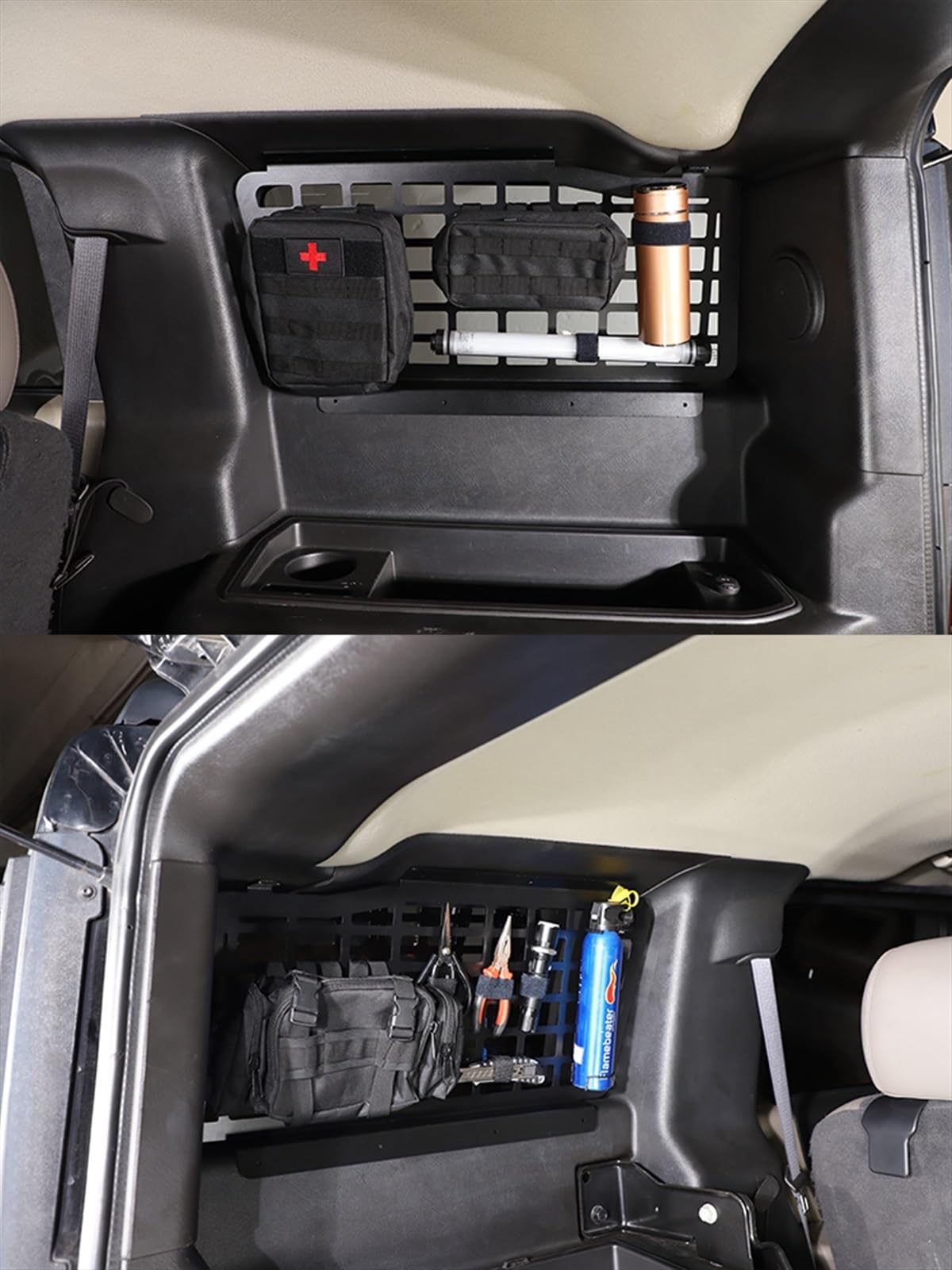 Portaoggetti Per Lunotto Posteriore Hummer H2 2003-2009 - Lega Alluminio, Nero - Foto 9