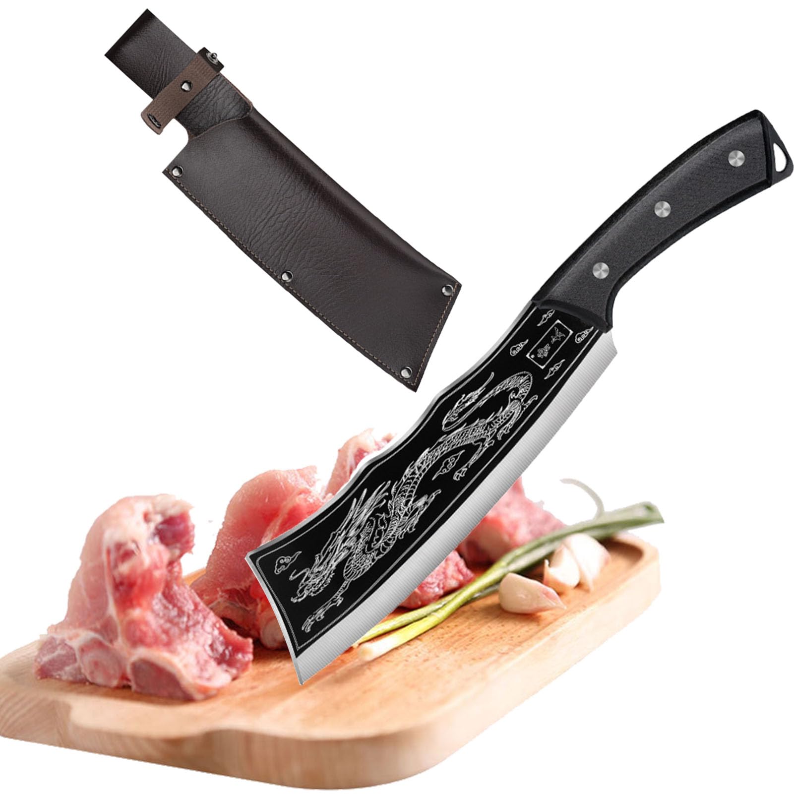 Amazon.com: Tiksec Dragon Slaying Knife, Dragon Shaped Carved