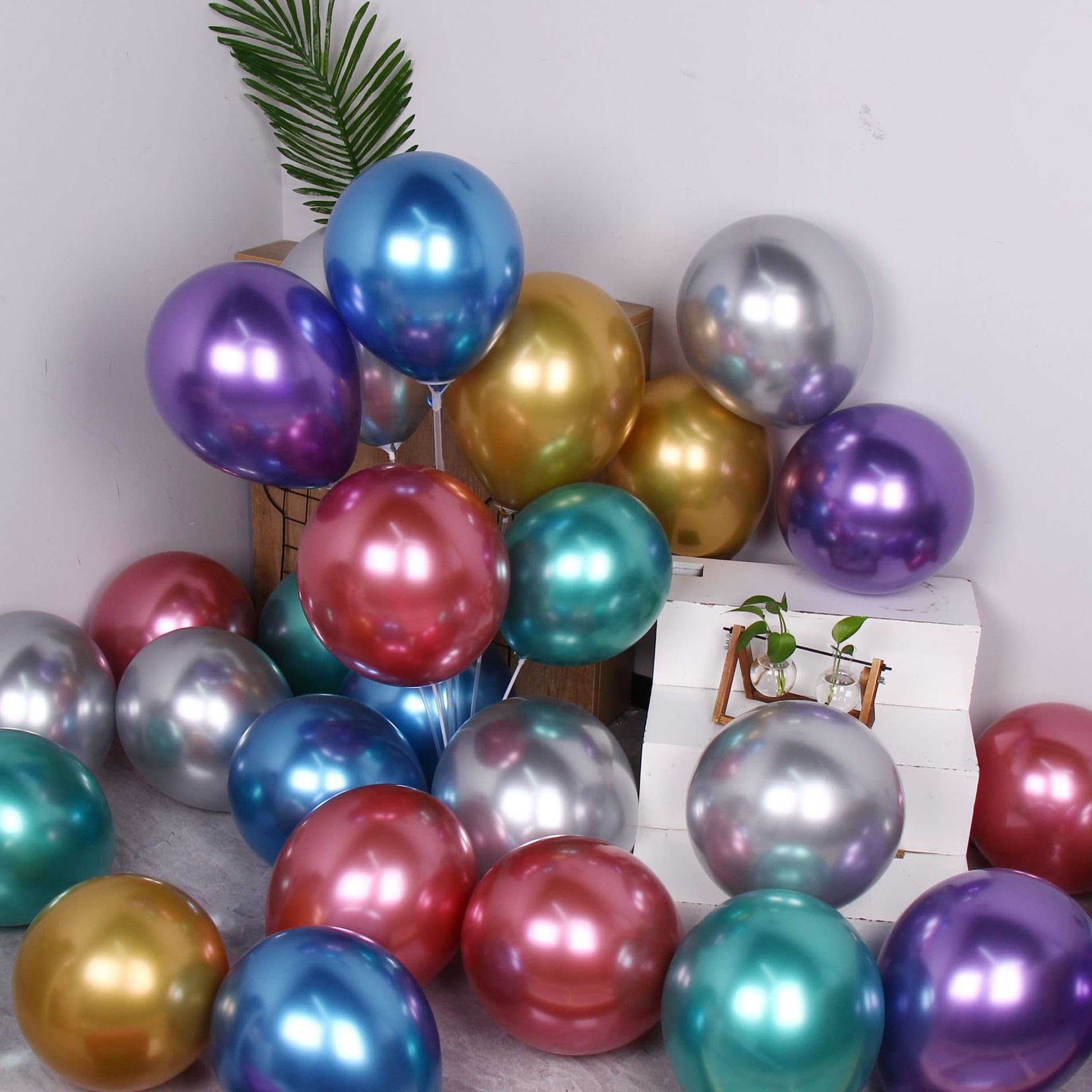 Metall-Luftballons „Happy Birthday“ – Bunte, Glänzende Partydeko Für Geburtstag, Hochzeit & Feiern