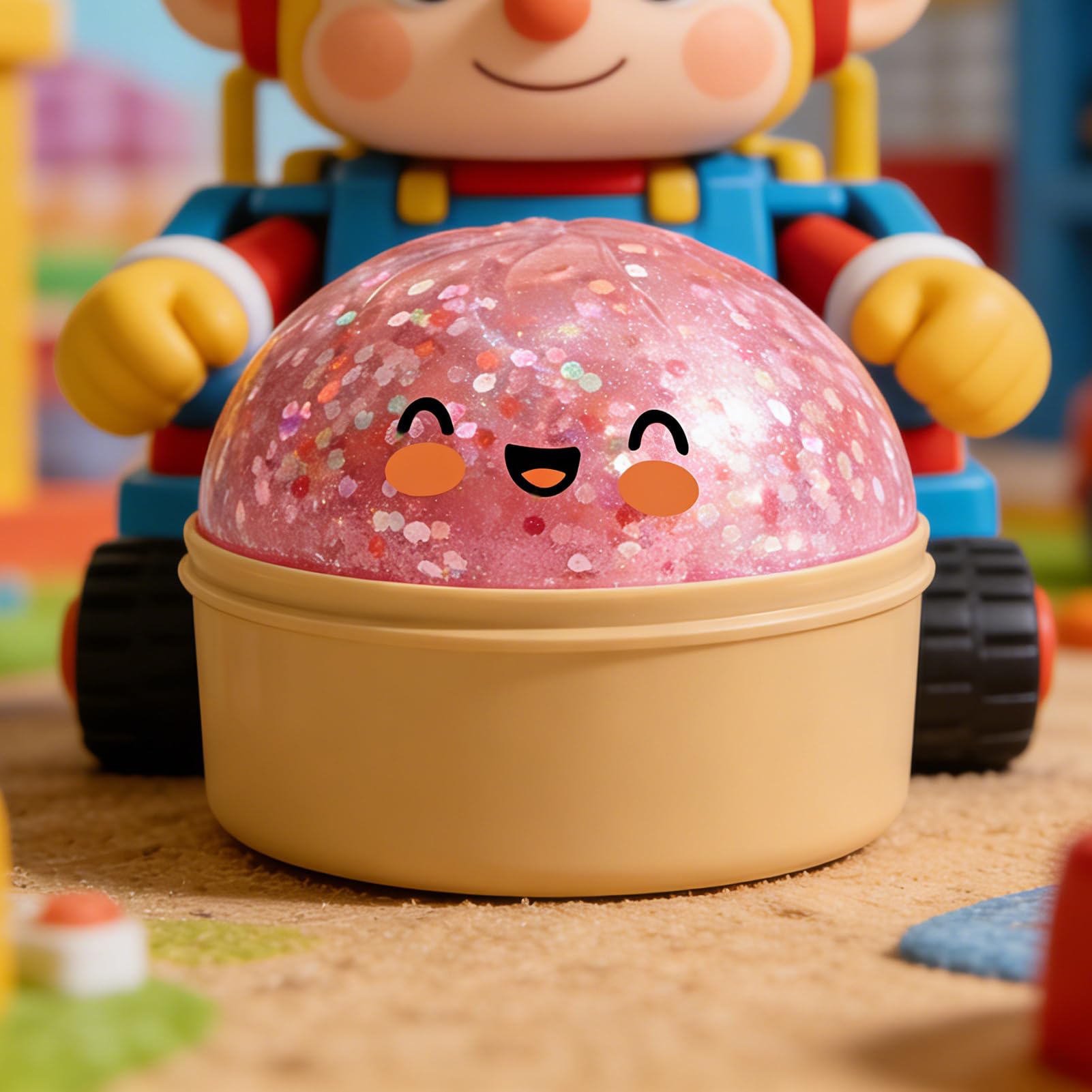 Squishy De Bola De Masa | Juguete Sensorial Colorido De Dumpling Fidget | Juguetes Sensoriales Blandos con Dumplings Glittering | Juguete Antiestrés Fisget Suave con Forma De Comida | Toque Realista — view 2