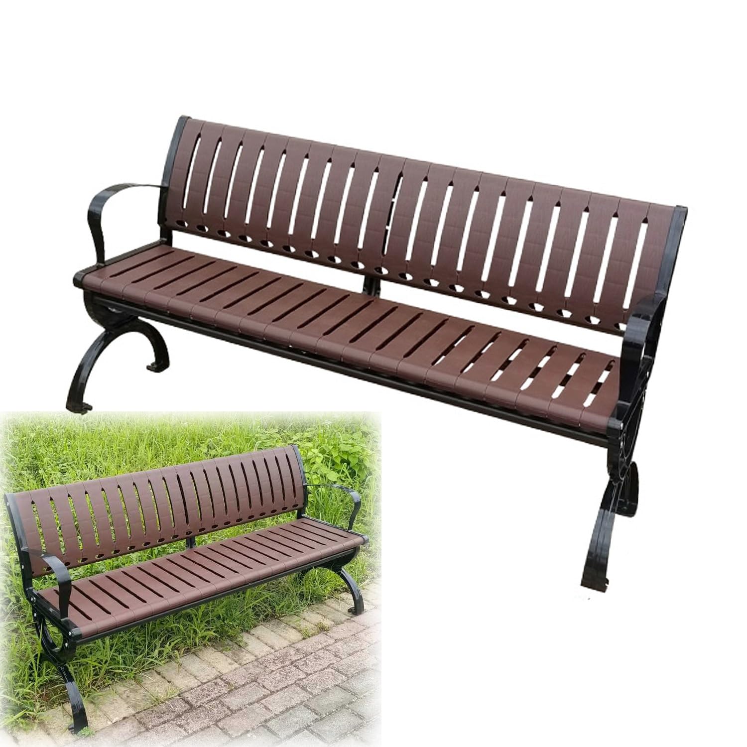 Amazon.co.jp: ガーデンベンチ 耐荷重約400kg 屋外 ベランダ チェア