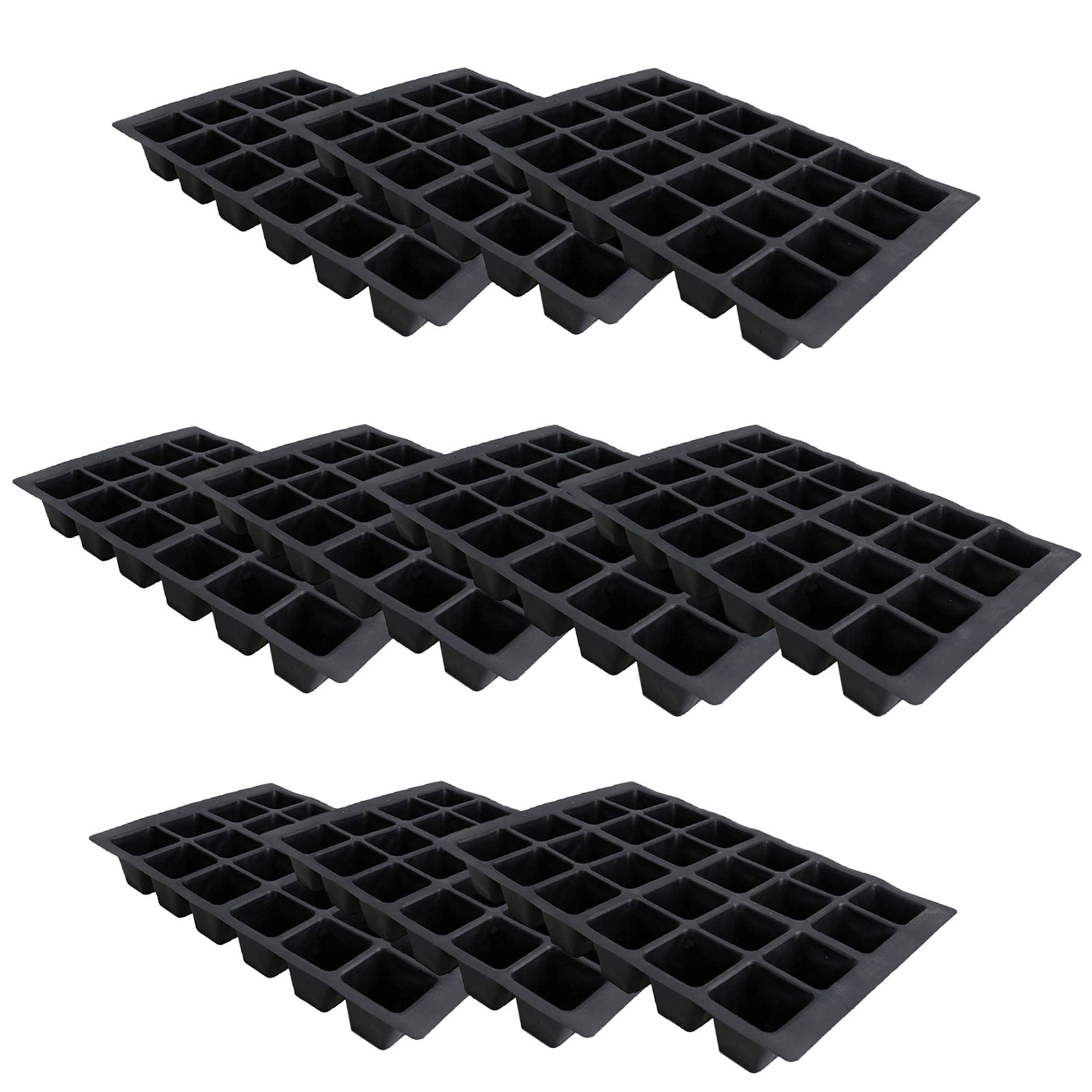 AB Tools 24 Cell Plant Trays Bedding Plant Pack Plastic Inserts Seed Tray Pots – 30 Trays