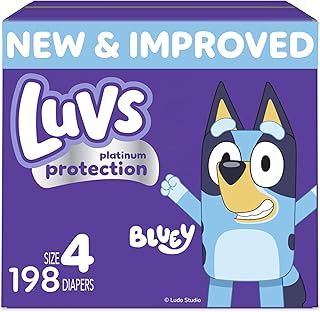 Luvs Diapers - Size 4, 198 Count, Paw Patrol Disposable Baby Diapers
