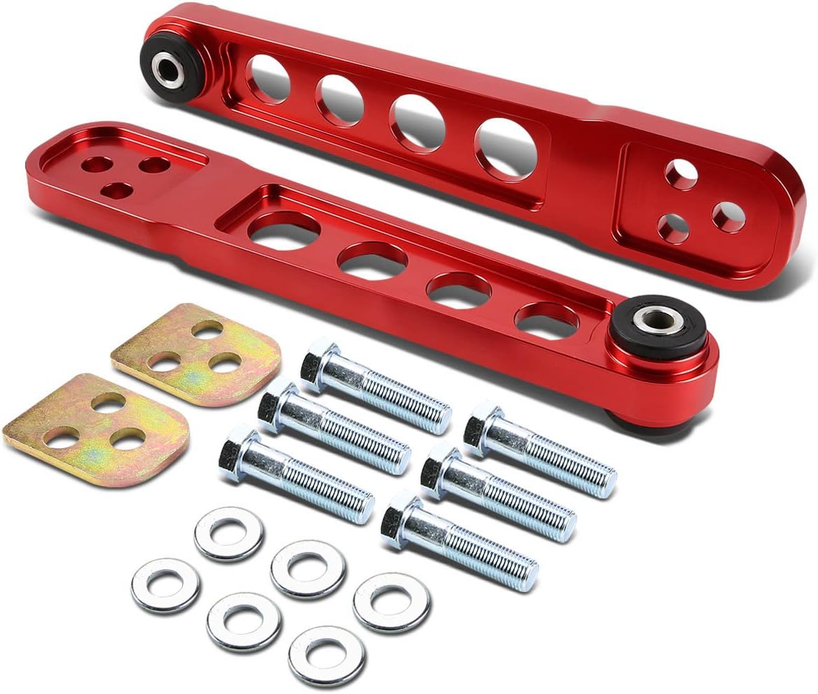 DNA Motoring Aluminum Rear Suspension Lower Control Arms Compatible with Honda Civic ES/EM/EP3, Purple, LCA-R-HC01-PP