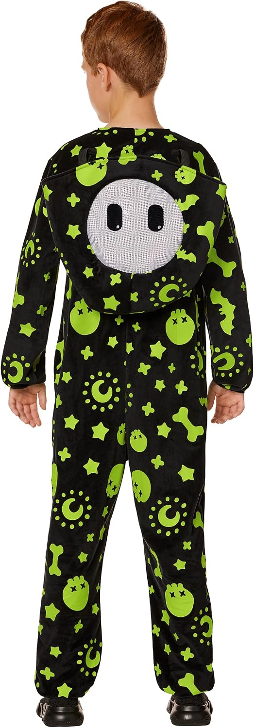 Spirit Halloween Fall Guys Kids Spooky Doodles Jumpsuit Costume | Officially Licensed | Perfect for Gamers