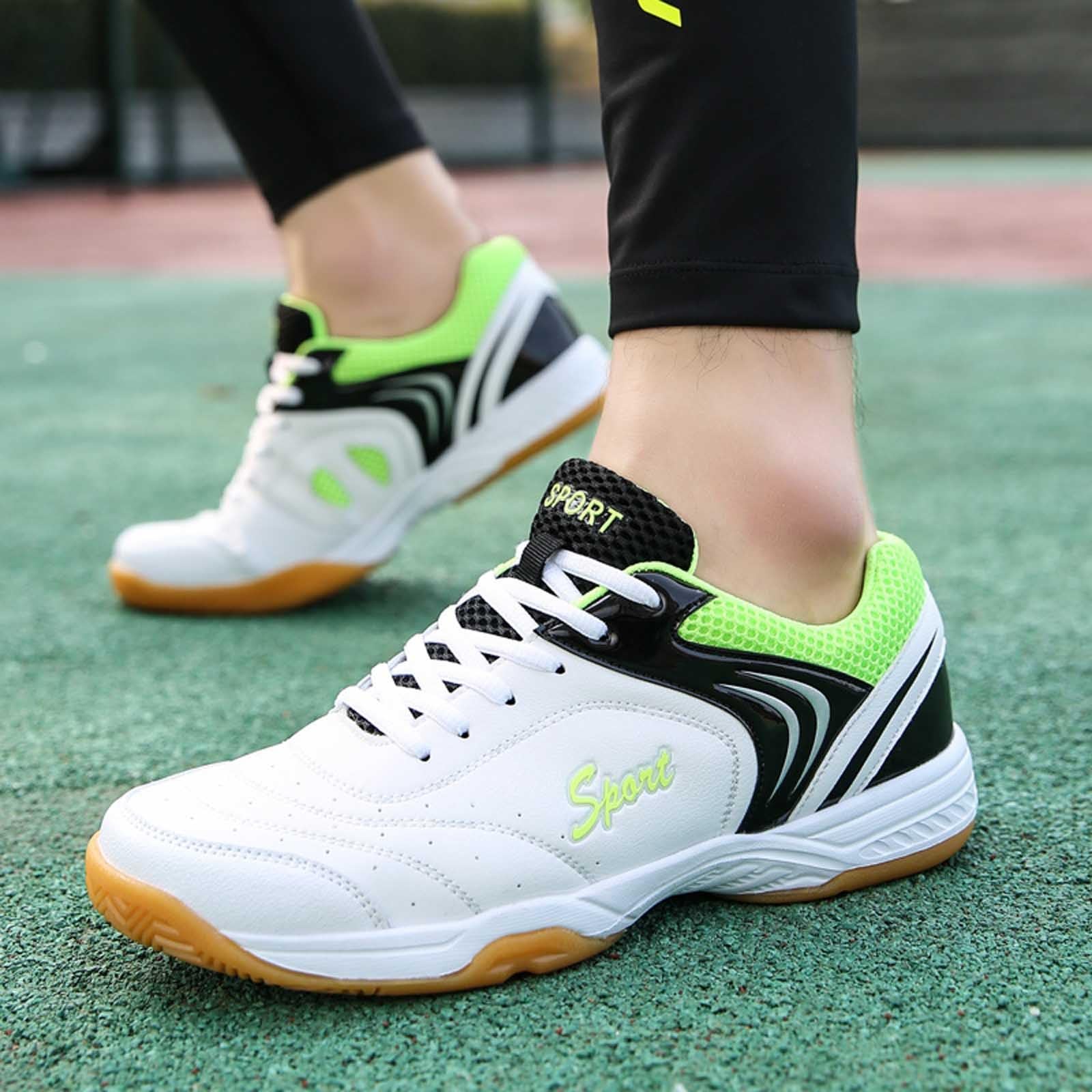 Badminton Schuhe Leicht Weich - Sneakers for Men rutschfeste Indoor Turnschuhe Halbschuhe Sportlich Sneaker Bequem Atmungsaktiv Joggingschuhe mit Schnürsenkel Fitness Schuhe