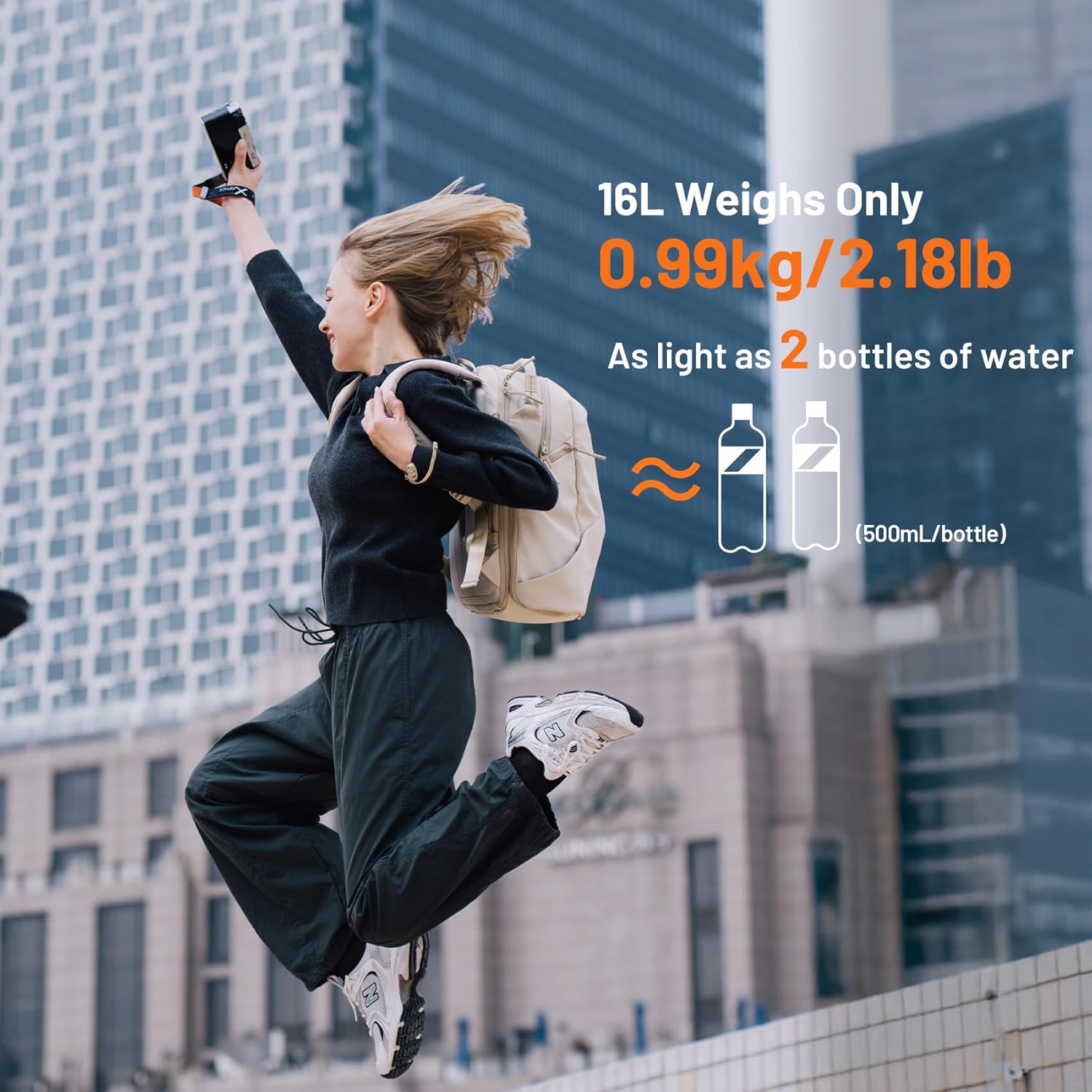 PGYTECH OneGo Lite 16L Camera Backpack Water-Resistant DSLR/Mirrorless Bag for Sony/Canon/Fujifilm, Drone Backpack, Tripod Mount Travel & Weekend Photography Pack for 14" Laptop (Matte Black) - Image 3