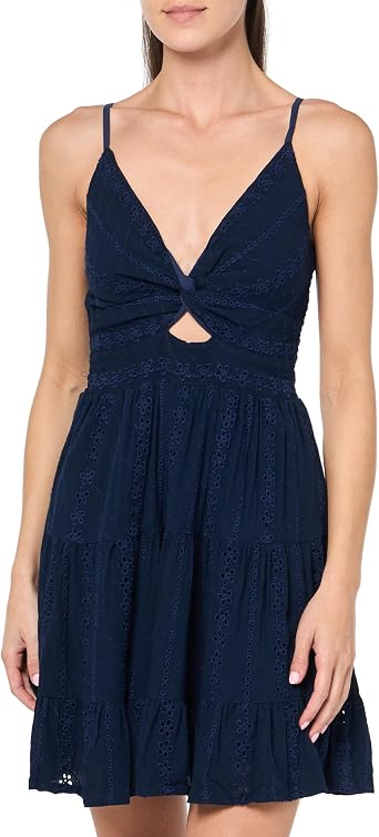 Angie Womens Angie Womens Peekaboo Sundress with Tiered Skirt