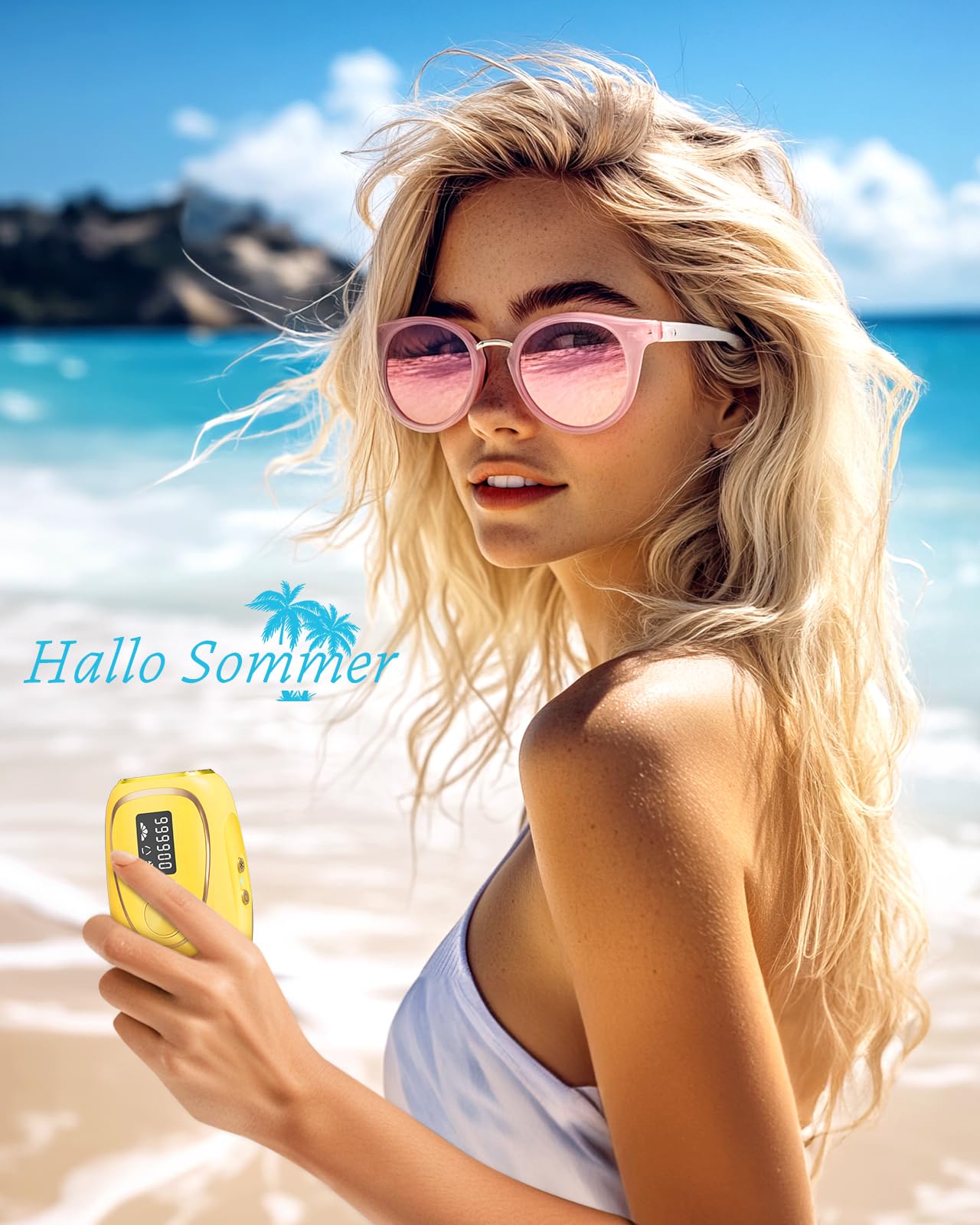 Haarlosy IPL Geräte Haarentfernung mit Kühlfunktion, 999,900 Lichtimpulse, 5 Energiestufen Schmerzfreie IPL Haarentfernung Laser Hair Removal für Frauen, Männer, Bikini, Körper und Beine