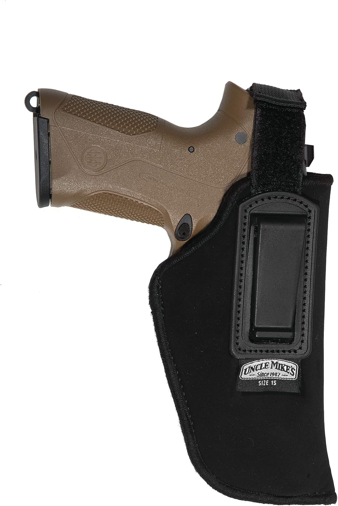 Kodra Nylon Inside-The-Pant Holster with Retention Strap (Black, Size 15, Right Hand)