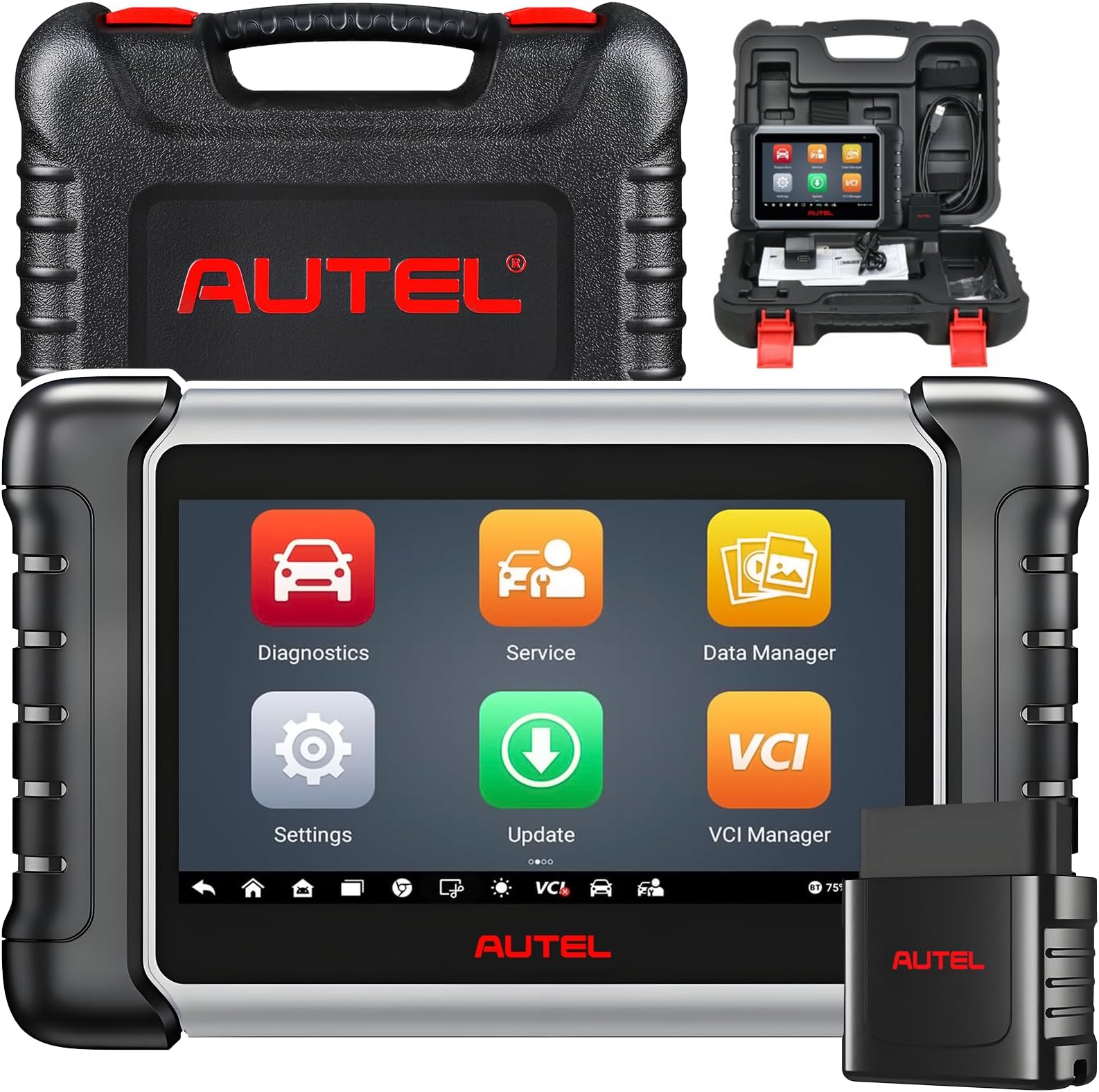 Autel Scanner MaxiCOM MK808Z-BT: Same As MK808BT Pro, Android 11 Bidirectional Scan Tool with 28+ Services, MK808S & MX808S & MK808 Upgraded, Bluetooth OBD2 Scanner Support BT506 & FCA AutoAuth