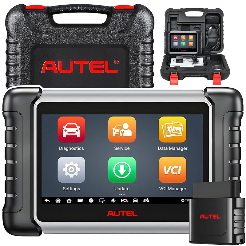 Scanner Automotivo Bidirecional Autel MaxiCOM MK808Z-BT com Android 11, Diagnóstico OBD2 e 28+ Serviços