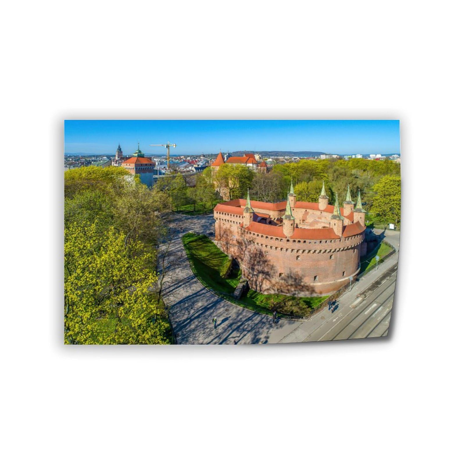 IDATVXK Famous Places - Barbican Krakow Poland Old Town Art Poster Canvas Art Wall Poster Printing Office Bedroom Aesthetic Poster Gift 30x20inch(75x50cm) Unframe-style