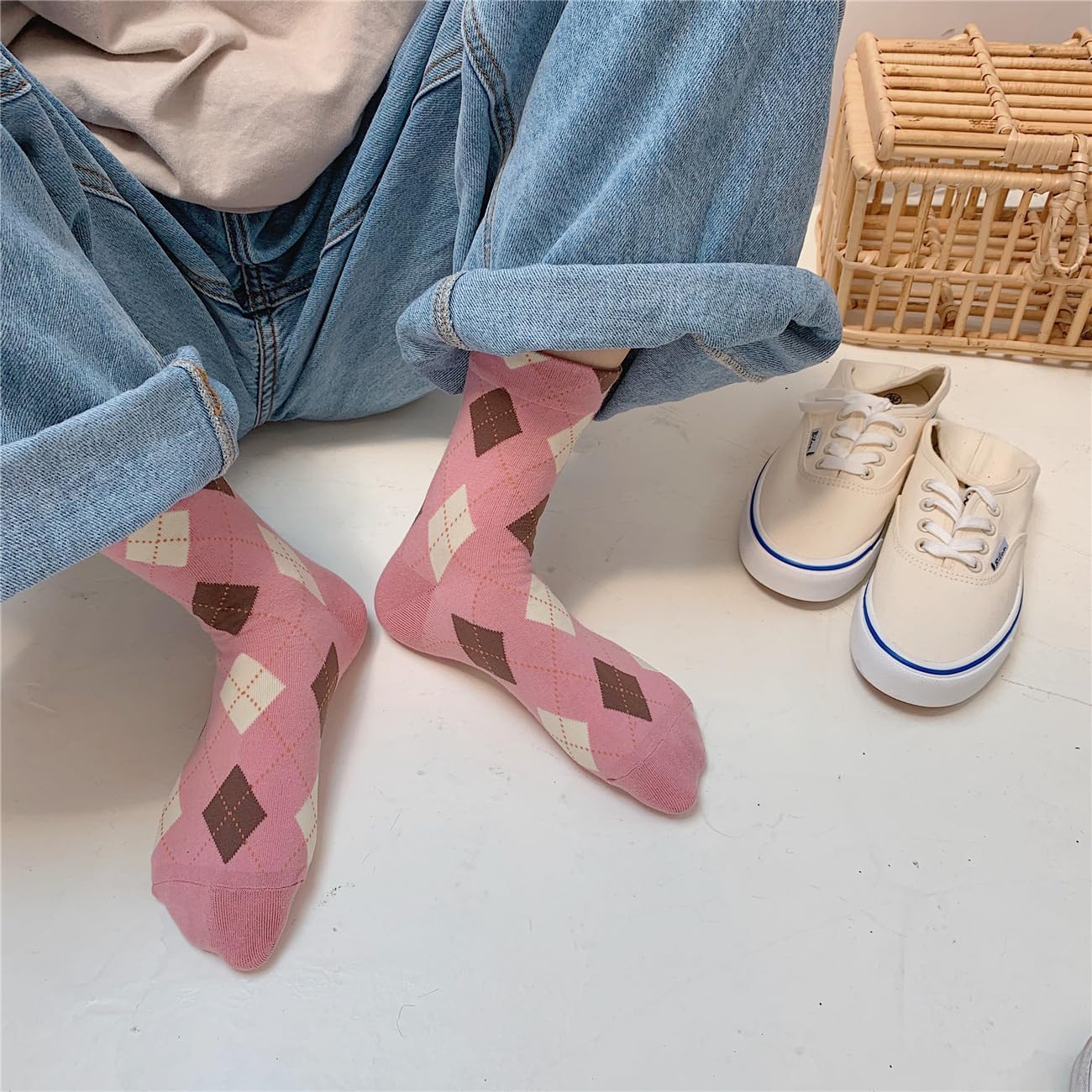 Benefeet Funny Colorful Crew Socks for Women & Girls, Size 5-9, Crazy Cotton Socks - Image 3