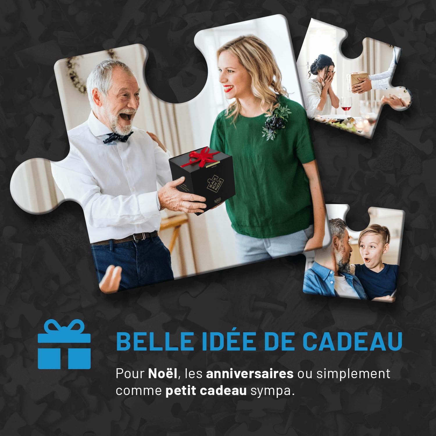 Misu Black Box Puzzle 1000 Pièces - Puzzle Adulte, Puzzlaces Classiques, Casse-tête Impossible, Jigsaw Puzzle - Architecture - Édition 2023
