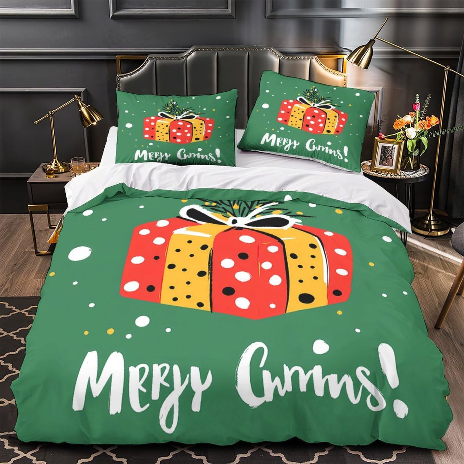 MMDASBVPE Comforter Cover 3D Design Printed Durable 3 Piece Bedding Set Zipper Duvet Cover Ultra Soft Machine Washable for Kids Teens Adults Women Youth Super king（260x220cm）