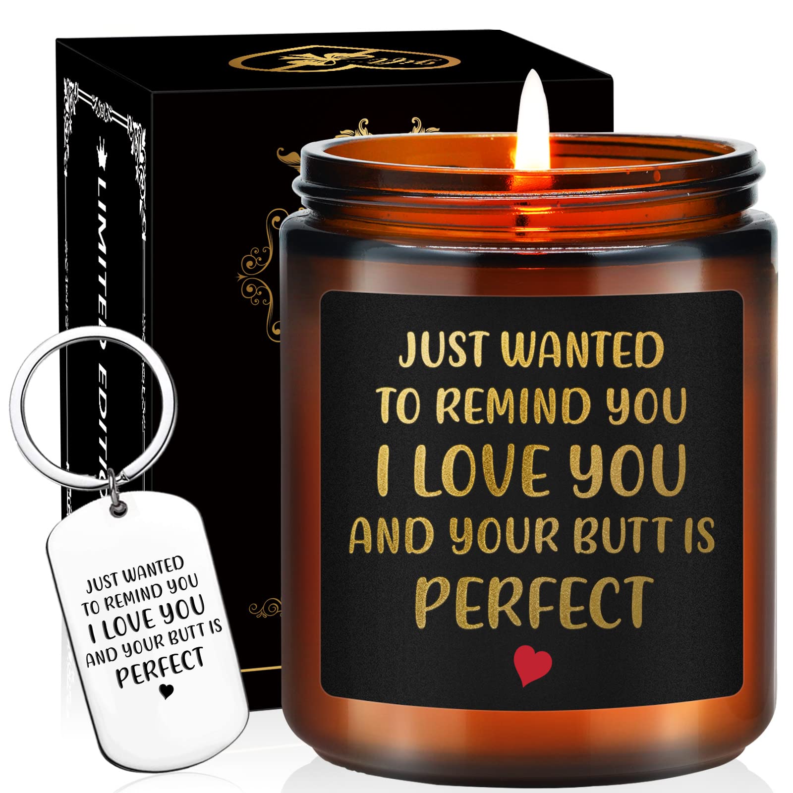 Gifts for Her, I Love You Gifts for Her, Him - Anniversary, Romantic Gifts for Her, Him, Wife, Husband, Mom - Birthday Gifts for Boyfriend, Girlfriend - Funny Lavender Scented Candle