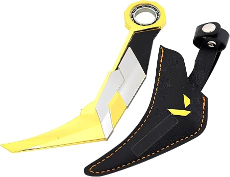 Valorant Prime2.0 Model,Size 17cm/6.7inch,Built-in bearing, with leather sheath, metal material, game collectible