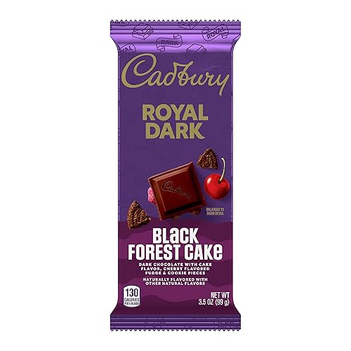 Miniatura 4 de CADBURY ROYAL DARK Black Forest Cake - Barras de caramelo de chocolate oscuro, 3.5 onzas (14 unidades)